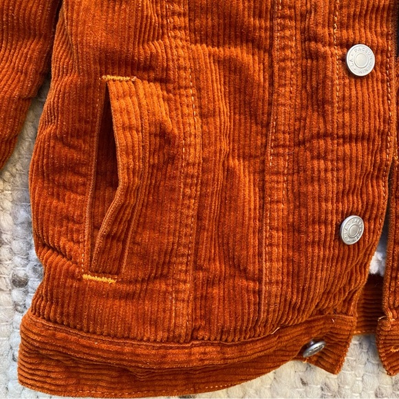 PS Kids Los Angeles Sherpa Lined Corduroy Jacket, Rust Orange, Boys’ L (10–12) - Picture 7 of 7